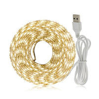 5V USB LED Strip Light 2835 RGB Diode Tape 1M 2M Flexible Neon Ribbon for TV Backlight PC Screen Background Lighting Decoration