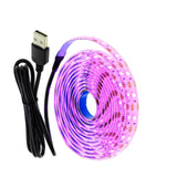 5V USB LED Strip Light 2835 RGB Diode Tape 1M 2M Flexible Neon Ribbon for TV Backlight PC Screen Background Lighting Decoration