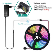 Smart WIFI LED Strip Light Work with Alexa Google Assistant Voice Control RGB LED Lights Strip 12V 5050 60LEDs/m Color Changing