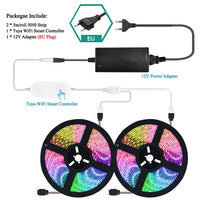 Smart WIFI LED Strip Light Work with Alexa Google Assistant Voice Control RGB LED Lights Strip 12V 5050 60LEDs/m Color Changing