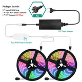Smart WIFI LED Strip Light Work with Alexa Google Assistant Voice Control RGB LED Lights Strip 12V 5050 60LEDs/m Color Changing