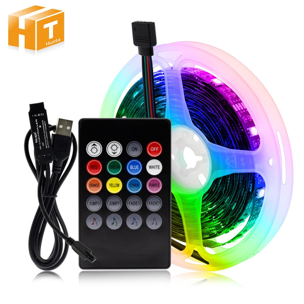 RGB Changeable USB LED Strip 5050 DIY Flexible LED Light Bluetooth Control / Music Control LED TV Background Lighting.