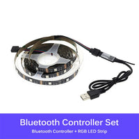 RGB Changeable USB LED Strip 5050 DIY Flexible LED Light Bluetooth Control / Music Control LED TV Background Lighting.