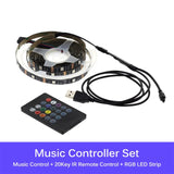 RGB Changeable USB LED Strip 5050 DIY Flexible LED Light Bluetooth Control / Music Control LED TV Background Lighting.