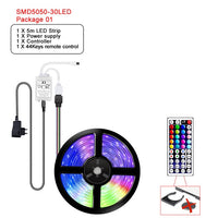 RGB 5050 Remote Control LED Strip Light DC12V 5M/10M/15M Waterproof Flexible Led Light Strip for Home Garden Decoration