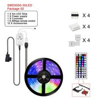 RGB 5050 Remote Control LED Strip Light DC12V 5M/10M/15M Waterproof Flexible Led Light Strip for Home Garden Decoration