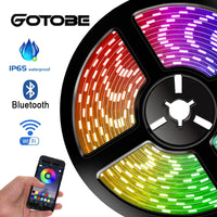 RGB 5050 Smart LED Strip WIFI Control Bluetooth Control 5M/300LED APP Remote Control 12V Waterproof Flexible Led Light Strip