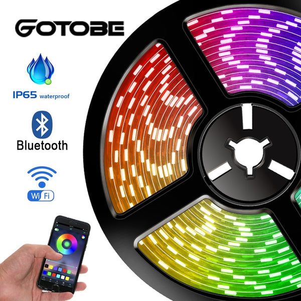 RGB 5050 Smart LED Strip WIFI Control Bluetooth Control 5M/300LED APP Remote Control 12V Waterproof Flexible Led Light Strip