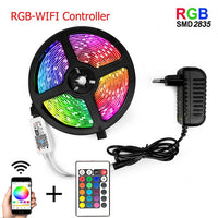WIFI RGB Waterproof Led Strip Light 5M 10M 15M LED String DC12V Fiexble Light Ribbon Tape LED String Light Tape Holiday Lighting
