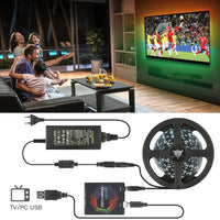 Addressable WS2812B LED Strip Ambilight Full Set USB LED Strip TV PC Back Lighting Dream Screen Computer Monitor 1/2/3/4/5m